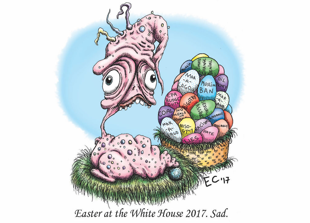 Sheeptoast editorial cartoon, April 14, 2017