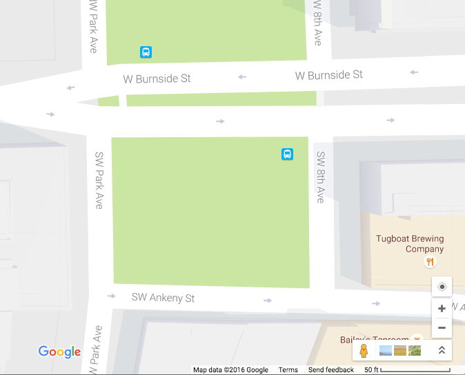 Google map of Ankeny Square