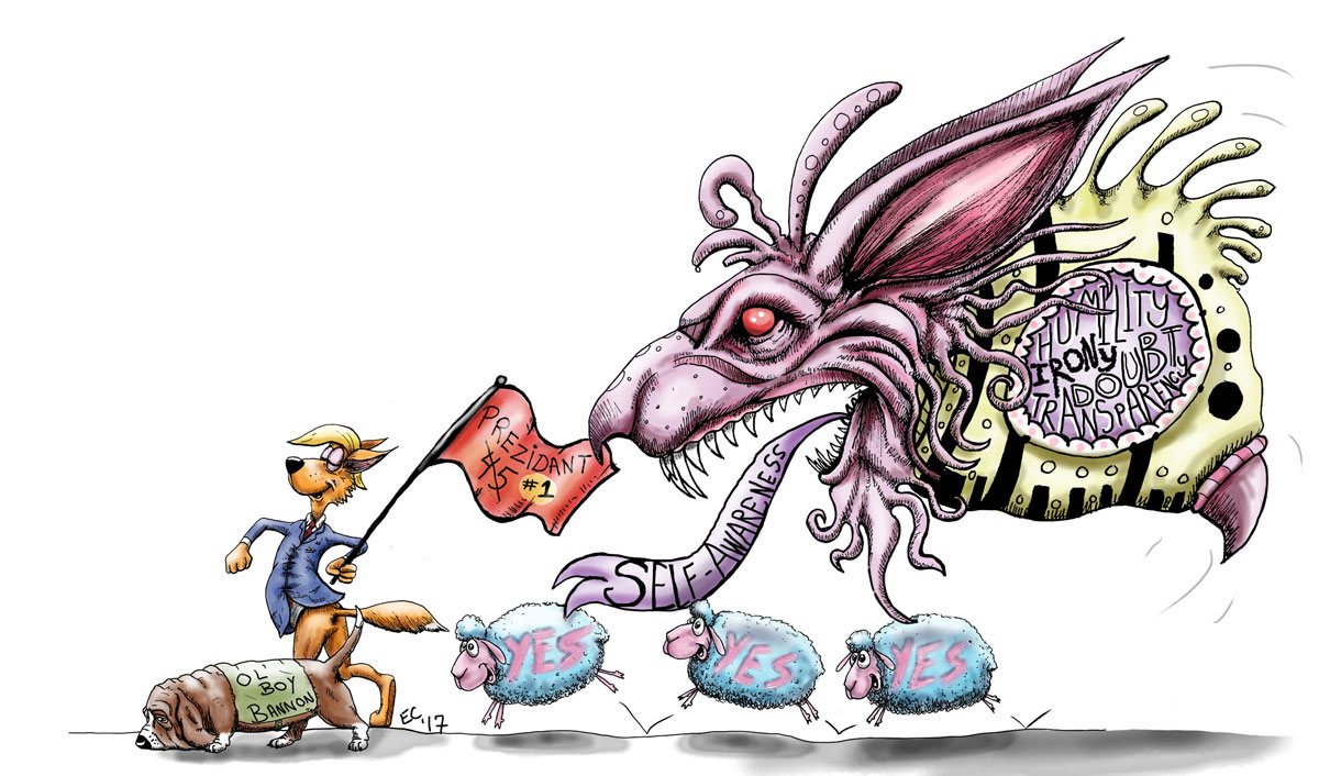 Sheeptoast editorial cartoon: April 7, 2017