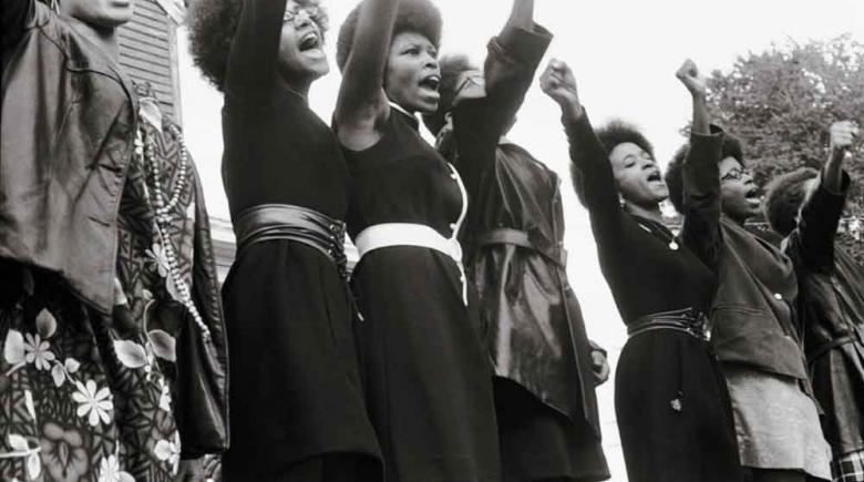 Black Panthers at Free Huey Rally in 1969