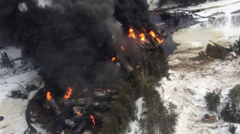 Canada Oil Fire Rail Derailment