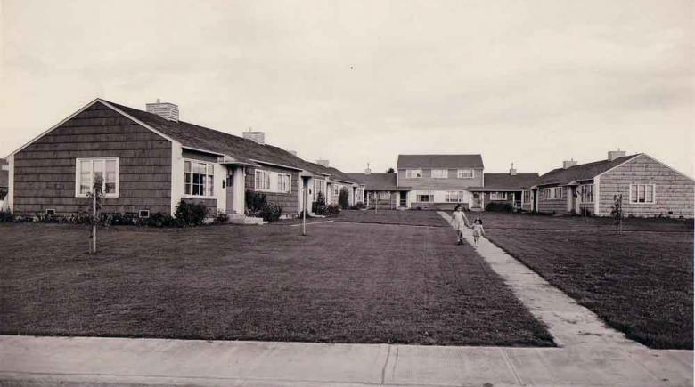 Columbia Villa was a barracks-style housing project originally constructed for Kaiser shipyard workers during World War II.