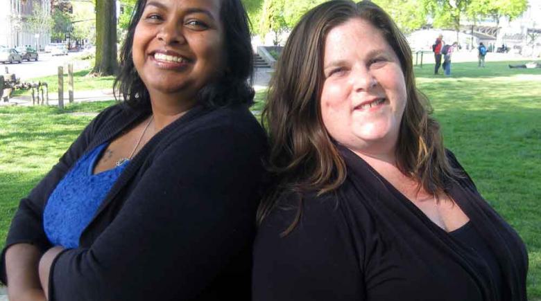 Nancy Haque, left, and Jeana Frazzini lead Basic Rights Oregon. The nonprofit recently opted to employ co-directors instead of a single executive director.