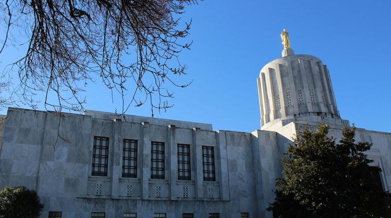Exterior of the Oregon State Capitol building
