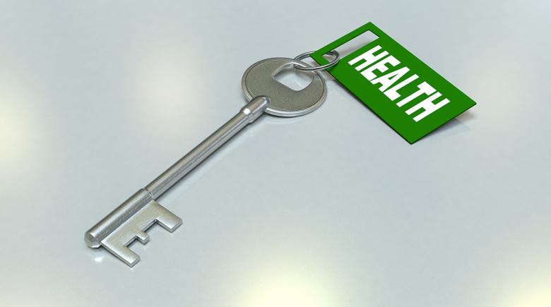 Key labeled "health"