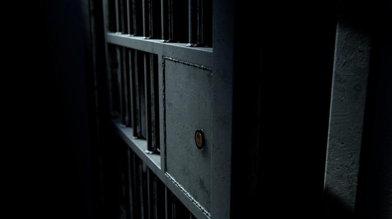 Jail Cell Door And Welded Iron Bars