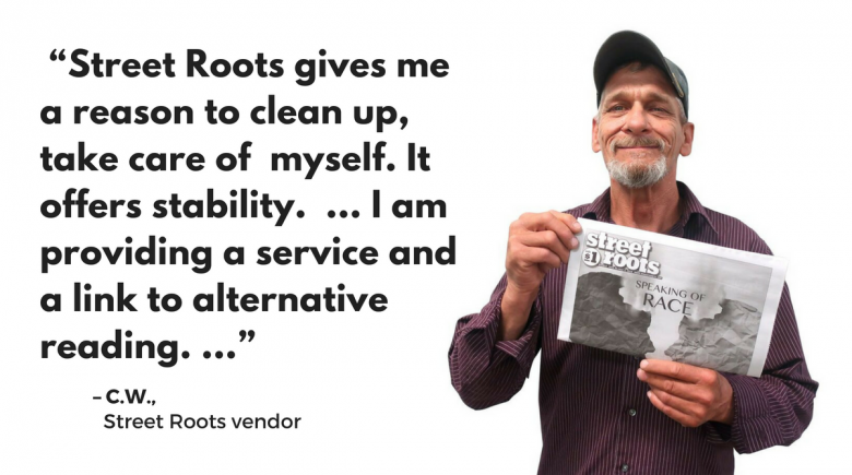 Street Roots vendor C.W.