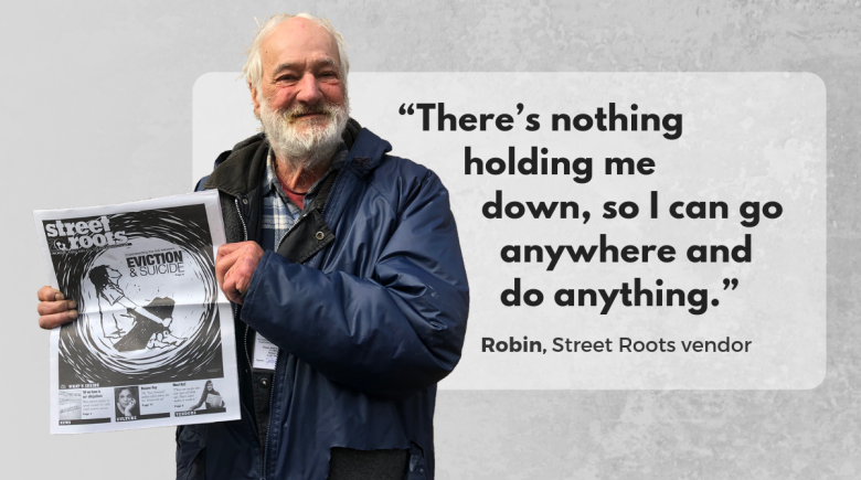 Street Roots vendor Robin