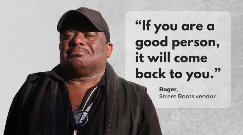 Street Roots vendor Roger