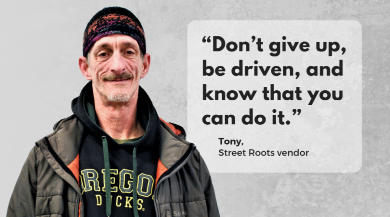 Street Roots vendor Tony
