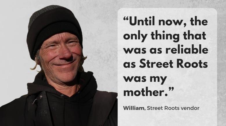 Street Roots vendor William