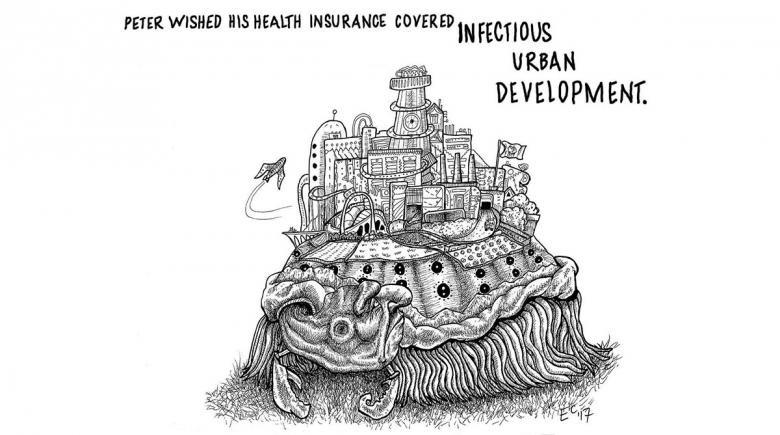 Sheeptoast cartoon: Urban Infection