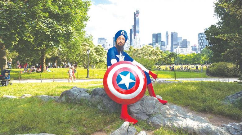 Vishavjit Singh as Sikh Captain America