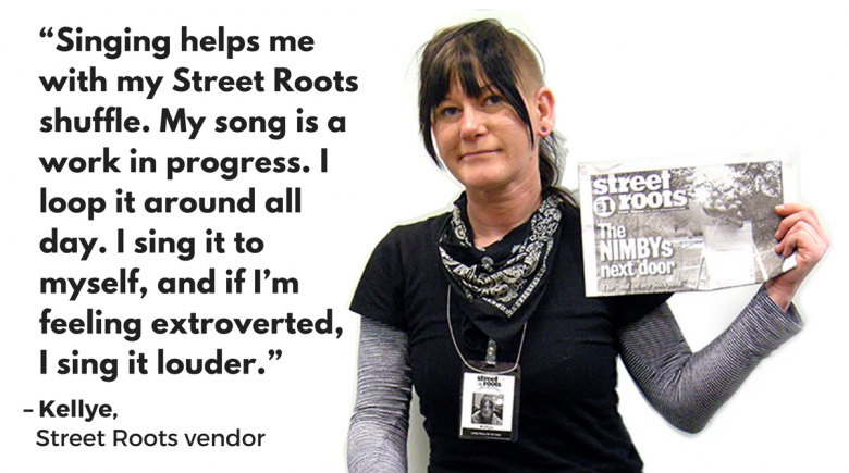 Street Roots vendor Kellye