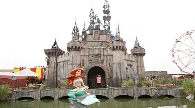 Scene from Dismaland, a production of the provocateur Banksy in collaboration with more than 50 cultural artists.
