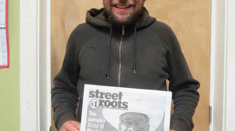 Street Roots vendor Michael Krieger.