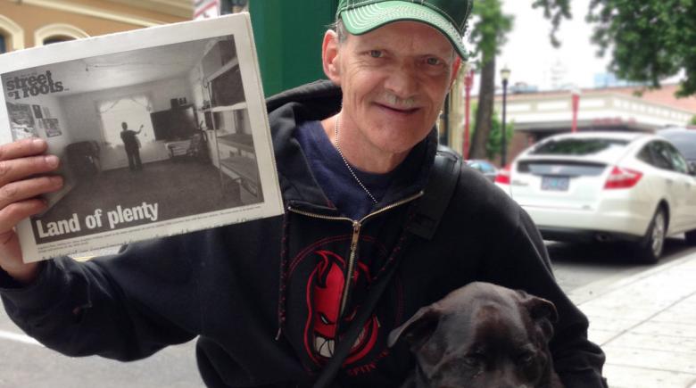 Rick Phillips and his best friend Randy, the "Top Dog of Old Town"