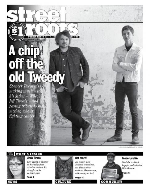Street Roots, March 13 2015 issue: Spencer Tweedy, Linda Tirado, Anna Griffin, cats, and more
